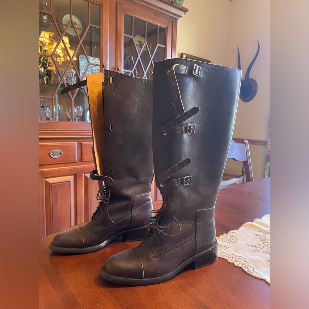 J. Peterman Dark Brown Tall Boots